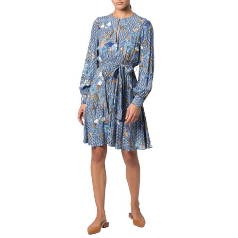 Abito Donna fantasia floreale Celeste KOCCA- Francavilla Moda